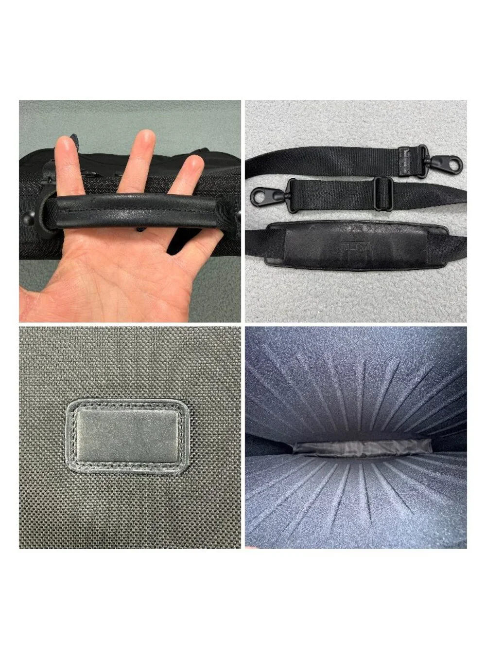 Tumi Bag Medium Black Alpha Laptop Messenger Slim Expandable Briefcase Crossbody